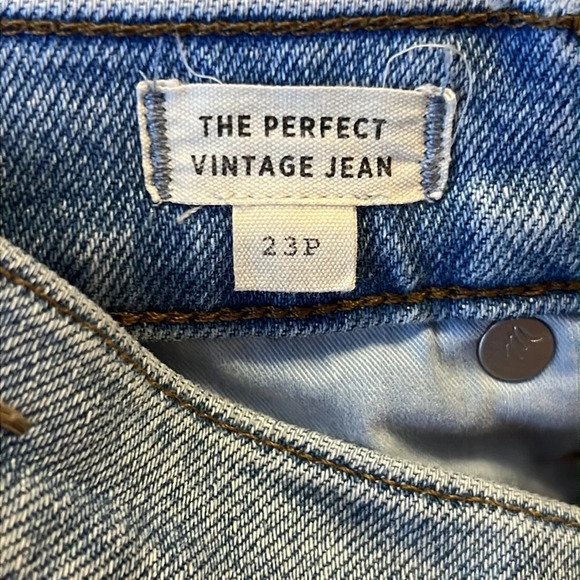 MADEWELL The Perfect Vintage Jean Raw Hem High Waisted Custom DIY Split Hem - Picture 11 of 13